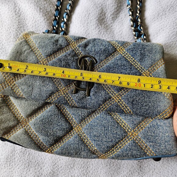 Steve Madden BVOLTURI Quilted Denim Crossbody Purse - Picture 12 of 12